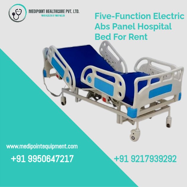 Five-Function Electric Abs Panel Hospital Bed For Rent